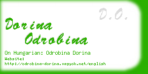 dorina odrobina business card